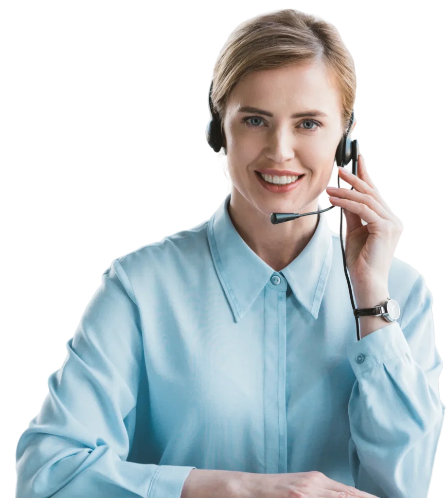 attractive_businesswoman_in_headset_using_laptop
