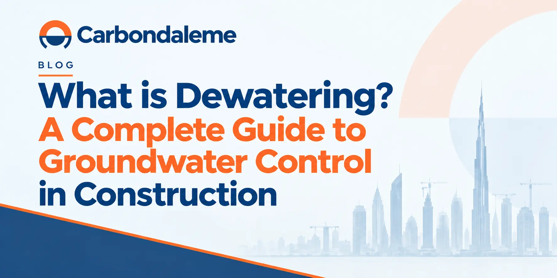 What is Dewatering