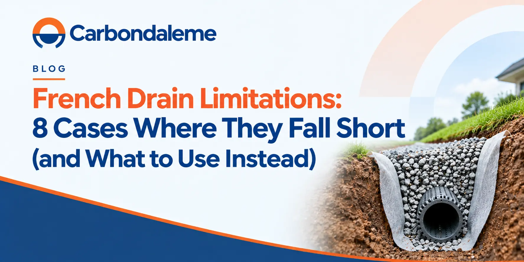 French drain limitations